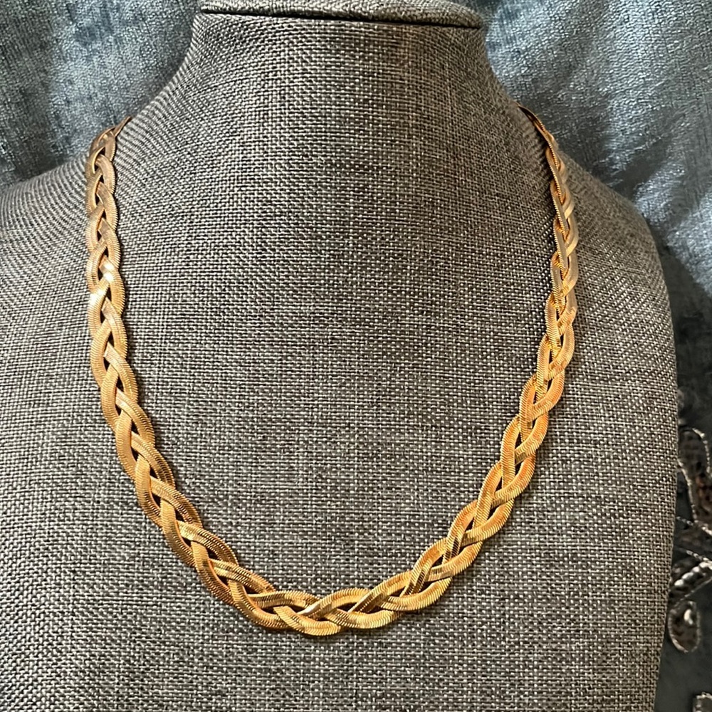 Stainless Steel, gold plated necklace.